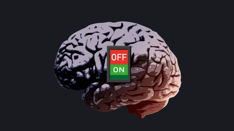 Brain with on/off switch